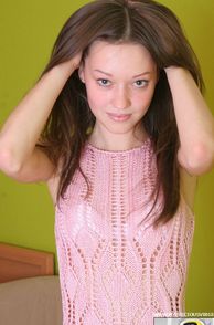 Cute Teenager Fluffing Her Hair