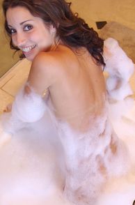 Thin Teen In A Bubble Bath